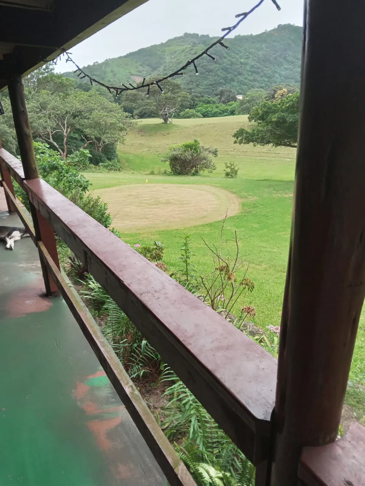 The view across the course from the clubhouse